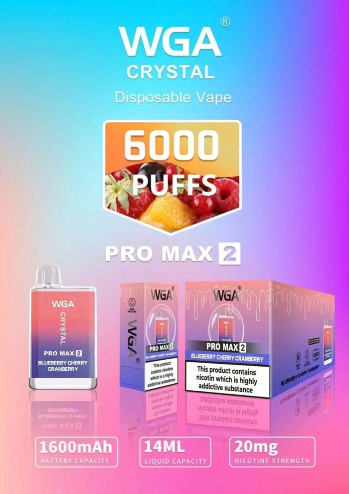WGA Crystal Pro Max2 6000 Puffs Original Einweg-E-Zigaretten – Bild 5