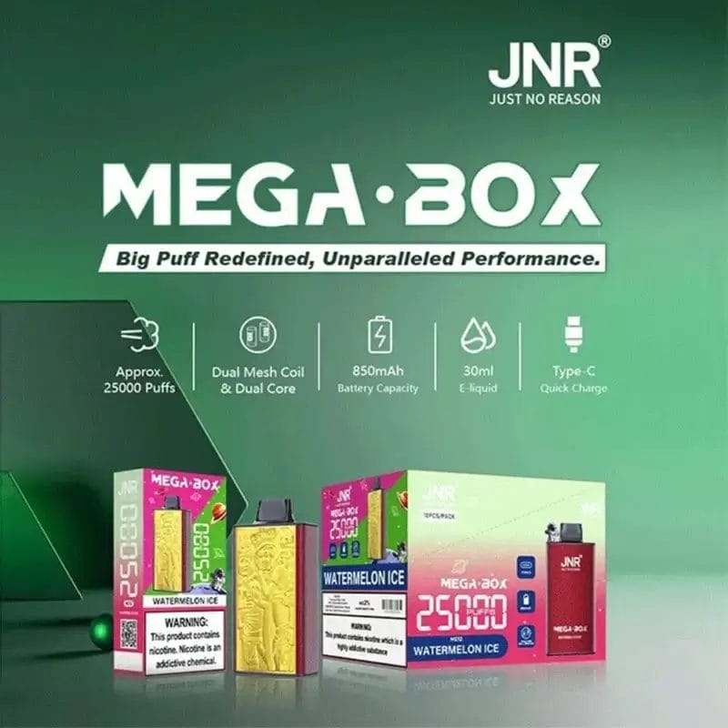 JNR Mega Box 25000 25K Puffs Jnr mega box 25000 25k puffs
