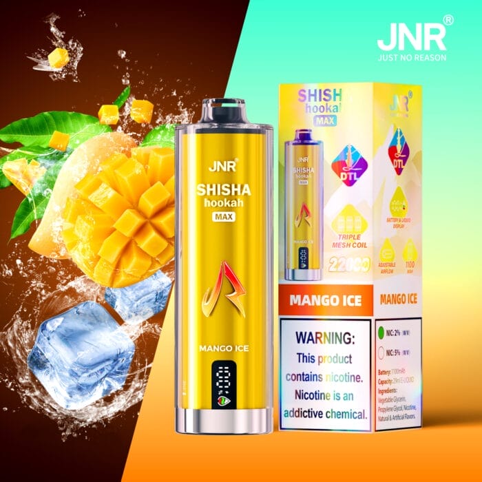 JNR SHISHA Hookah MAX 22000 Puffs 20ml Einweg-E-Zigaretten DTL Original – Bild 5