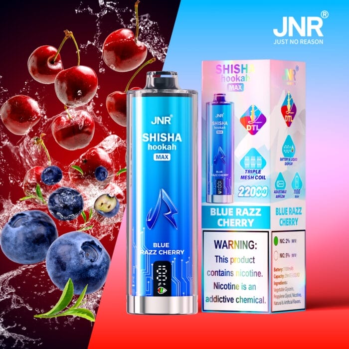 JNR SHISHA Hookah MAX 22000 Puffs 20ml Einweg-E-Zigaretten DTL Original – Bild 3