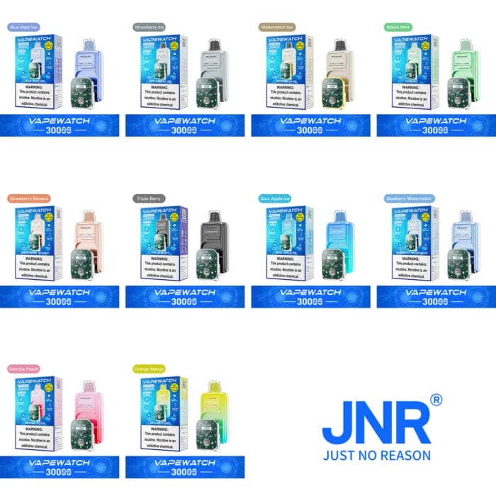 JNR VapeWatch 30000 Puffs 19ml Einweg-E-Zigaretten Removable Smart Original – Bild 2