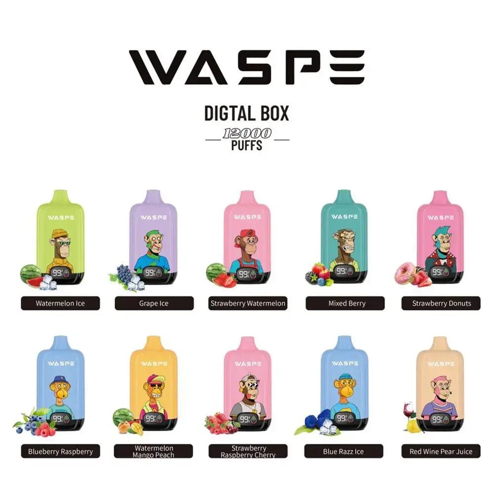 WASPE Digital Box 12000 12K Puffs Waspe digital box 12000 12k puffs
